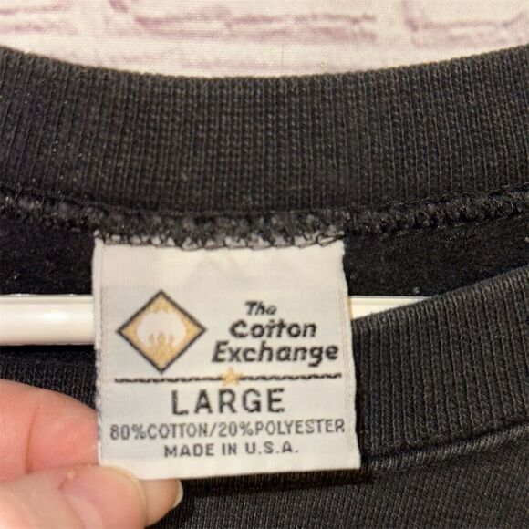 Vintage Fellowship of Christian Athletes Sweatshirt Black Unisex L Bin J - Picture 5 of 7